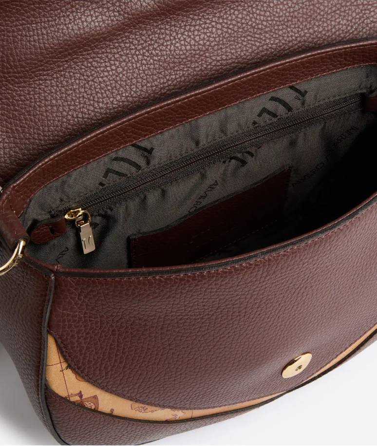Alviero Martini 1A Classe Tracollina Con Patta L LD52 8630 Col. 0529 Mahogany/Mogano